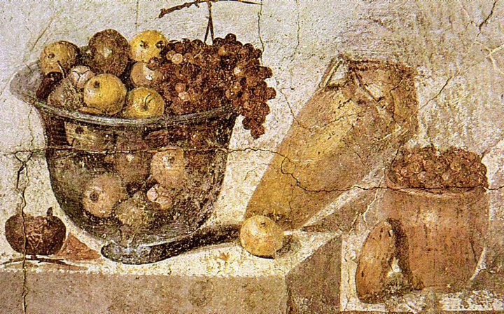 Natura morta: da Pompeii, Praedia di Iulia Felix - Conservato al MANN