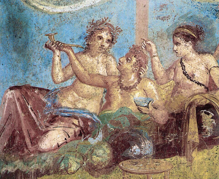 Pompei - Affresco della Casa dei Casti Amanti