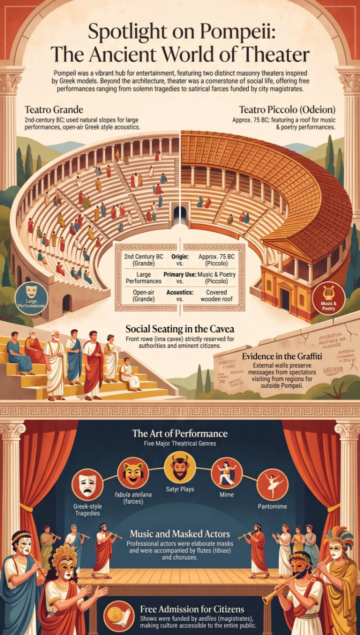 Theaters and theatrical performances in Pompeii Theaters and theatrical performances in Pompeii