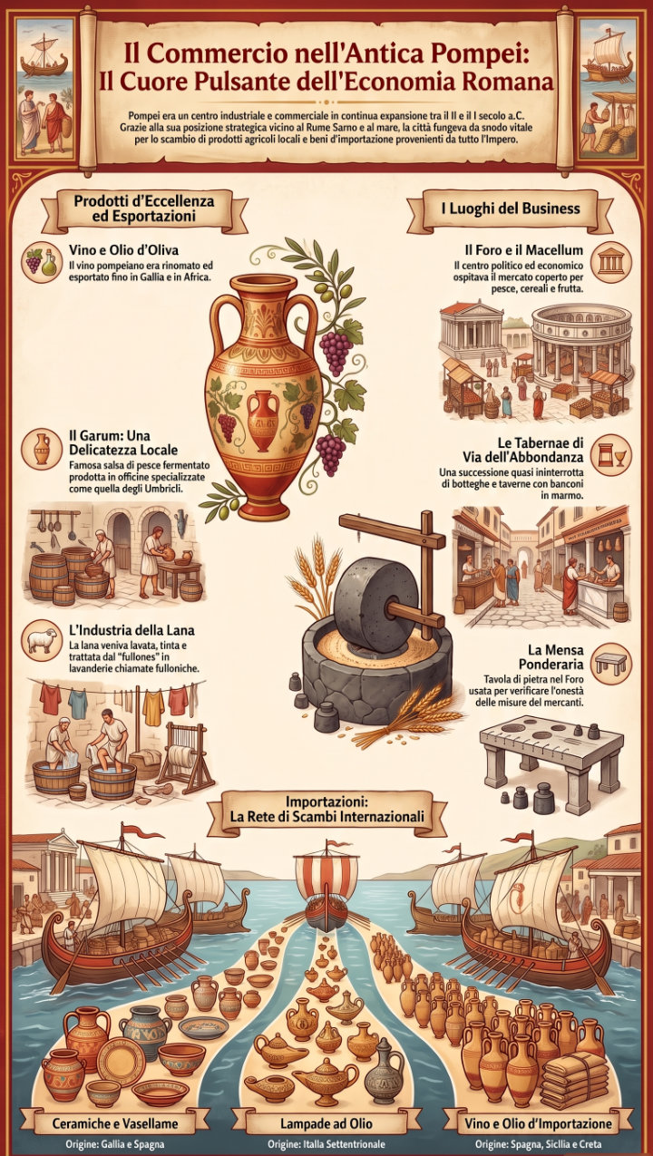 Il commercio nell'antica Pompei