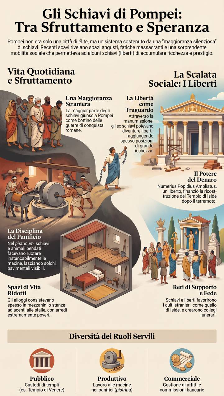 Schiavi, Liberti e il lavoro forzato nell'ultima Pompei