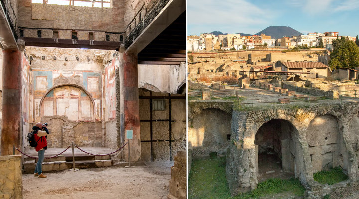 Entrance tickets to the excavations of Herculaneum