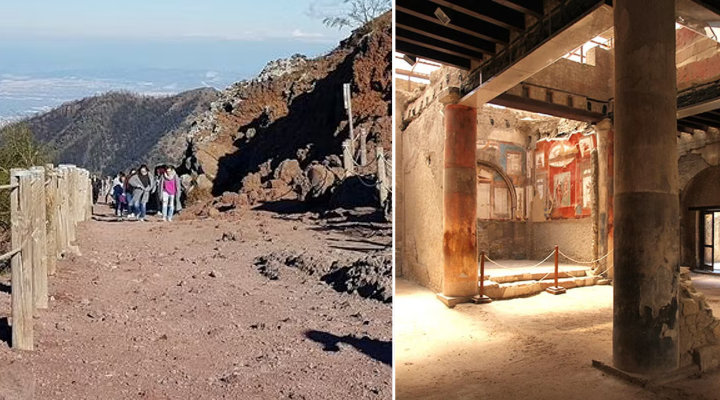 Biglietti per la visita di Ercolano e del Vesuvio con partenza da Napoli